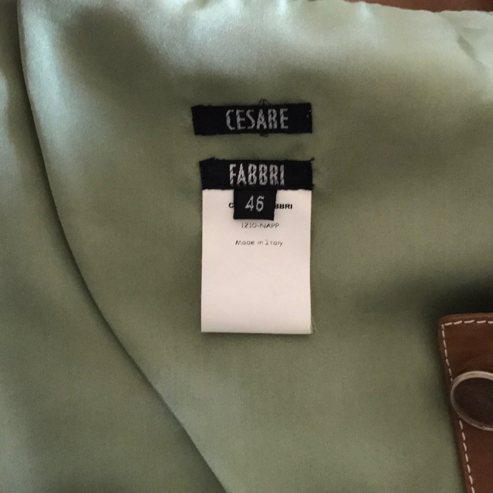 Cesare Fabbri leather Jacket - Size 46 - Picture 5 of 13